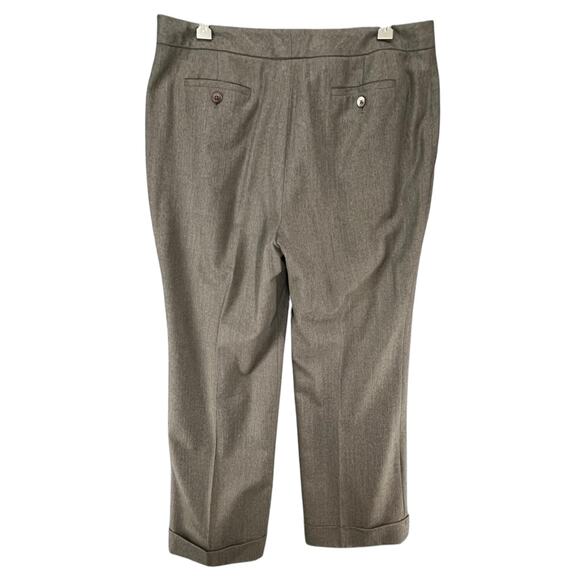 Brooks Brothers Pants Womens 12 Petite Wool Super 120s Vitale Barberis Canonico - Picture 3 of 13